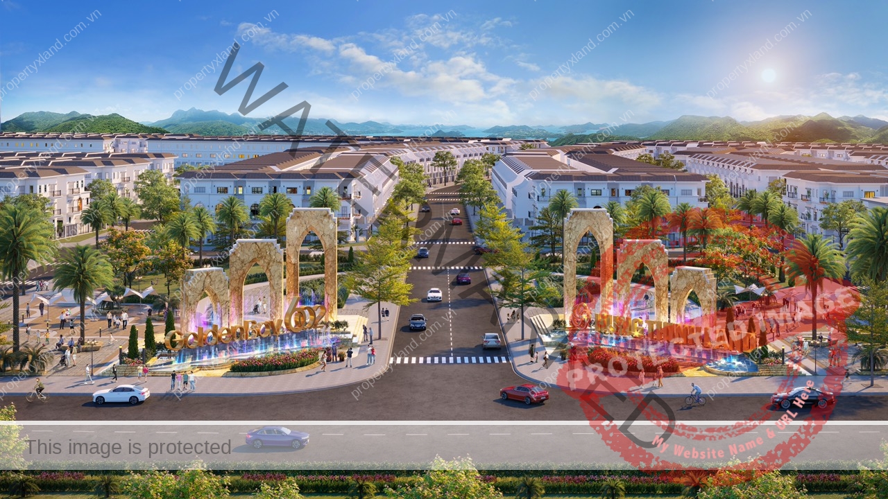 Cổng chào dự án Golden Bay 602 - CĐT Hưng Thịnh