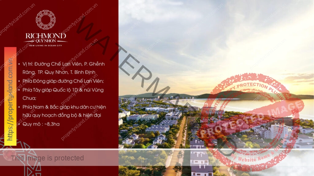 Tổng quang dự án khu đô thị Richmond Quy Nhơn - CĐT Hưng Thịnh